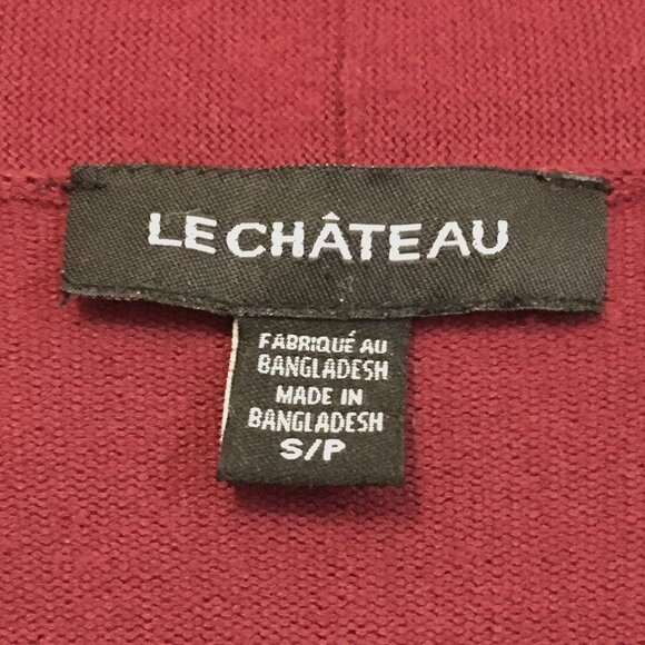 le chateau Long Burgundy Open Duster Cardigan - Picture 8 of 14